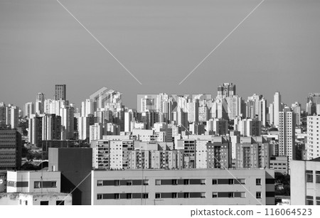 Buildings and blue sky in Sao Paulo, Brazil 116064523