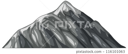 Majestic Mountain Peak Illustration 116101063