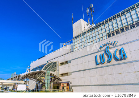 Chigasaki cityscape in Japan Chigasaki Station (North Exit), which is served by two lines, the Tokaido Main Line and the Sagami Line, July 21, 2024 116798849