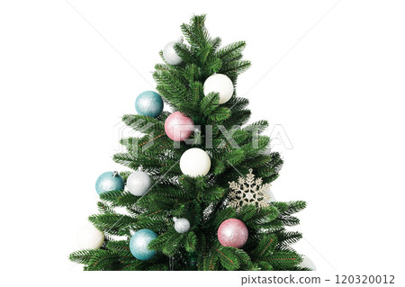 PNG, Christmas table setting, Christmas tree isolated on white background. 120320012