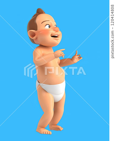 Fun 3D cartoon character 120414808