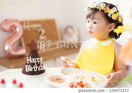 2 year old girl's birthday 120473257