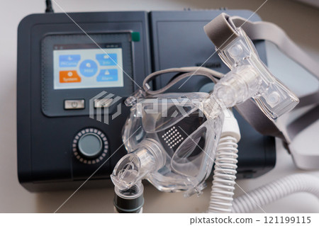 Advanced CPAP Machine with Clear Mask Ready for Sleep Therapy 121199115