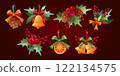 Holly berry Christmas set 122134575