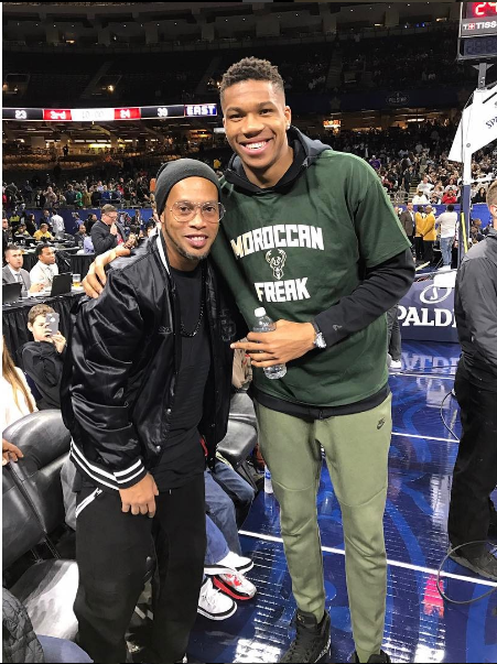 When Giannis met Ronaldinho (photos) | protothemanews.com