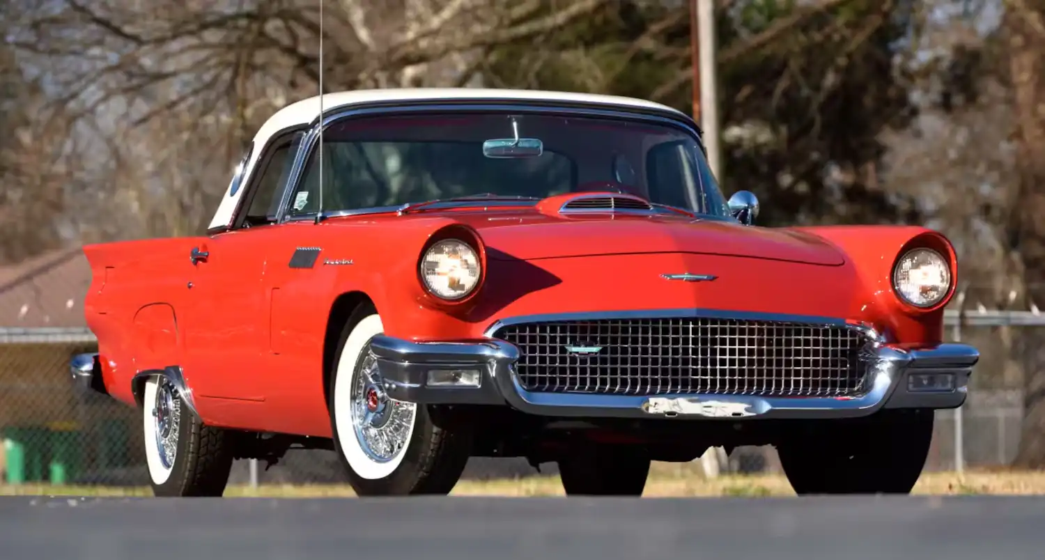 Crimson Classic: The 1957 Ford Thunderbird Convertible, A CTCI Senior Winner in Radiant Red