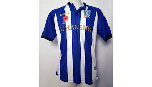 Introducing sheffield wednesday fc 2021/22 home and away kits. Steven Fletcher S Sheffield Wednesday Worn And Signed Poppy Home Shirt Charitystars