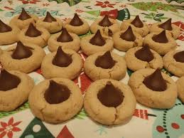 I topped them with hershey's kisses. Sam S Place Hershey Kiss Peanut Butter Cookies