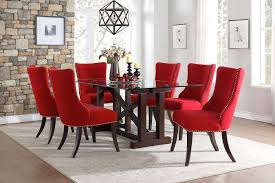 Kmart will help you relax with comfy living room chairs. Salema Dining Room Set W Red Chairs By Homelegance Furniturepick