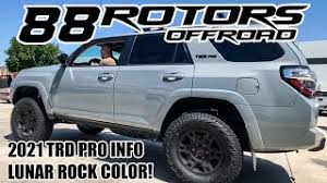 One of the hottest vehicles on the market is a lunar rock 2021 4runner trd pro. 2017 Cement Grey Kings Lift 2021 4runner Trd Pro Lunar Rock Info Youtube