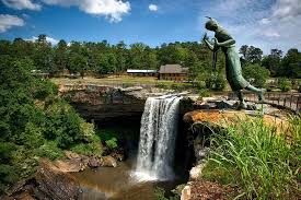 We have been serving the great people of alabama for over 21 years. Hd Wallpaper Statue Beside Bridge Noccaulula Falls Alabama Waterfall Landscape Wallpaper Flare