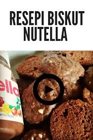 Setelah sejuk, paipkan nutella ke atas biskut. Resepi Biskut Nutella Chocolate Chip Resepikek Camored Com