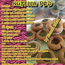 Hi semua, kali ini saya nak share resepi biskut coklat. Nutella Pod Cookie Snack Nutella Cookie Recipes