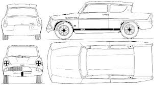 Then choose 'ford anglia 105e clear heated windscreen'. 1967 Ford Anglia 105e Sport Sedan Blueprints Free Outlines