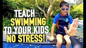 Once the child knows how to lift their head, give them some of their independence back. Teach Your Kid To Swim With No Stress Youtube