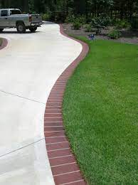 It's a simple matter of dollars. Pin By Diana Mccluney On Outdoor Living Spaces Driveway Design Brick Edging Patio Edging