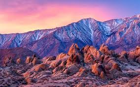 There is a reason we have. Download Wallpapers Alabama Hills Red Rocks Evening Sunset Mountain Landscape Eastern Sierra Inyo County California Usa For Desktop Free Pictures For Desktop Free