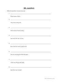 Then act out a telephone conversation between angela and her mum about the presents she has bought for each member of her family. Write The Question To The Answer English Esl Worksheets For Distance Learning And Physical Classrooms