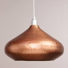 This transitional stem hung pendant comes with swivel canopy allows for installation on sloped ceilings. Hammered Copper Hanging Pendant Lamp Anhanger Lampen Rustikal Wohnen