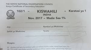 The 2018 kcpe examination timetable & instructions page 1 the kenya national examinations council the 2018 kcpe examination timetable & instructions knec/td/se/kcpe/tt/18/006 1.0 timings of papers in the 2018 kcpe examination and. Kcse Kiswahili Paper 1 2017 Exam Questions With Answers Knec Past Paper Muthurwa Com This Or That Questions Past Papers Exam Papers