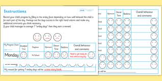 Smiley Face Chart Home Behavior Progress Chart Progress