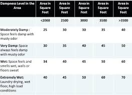 Dehumidifier Size For Basement