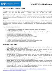 A good mun position paper has three parts: How To Write A Position Paper United Nations Security Council International Humanitarian Law