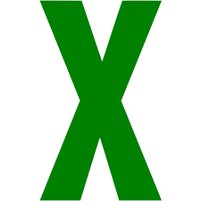 Kids have to color the capital and small x from which they will learn to write the letter. Green Letter X Icon Free Green Letter Icons