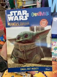 Band aids, childrens' books, coloring books, stickers, birthday party gift bag trinkets, matching birthday party plates, napkins and plastic ware, baby shower decor, monthly planning calendar. Dollar Tree Finds A Mandalorian Coloring Book Starwars