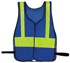 Shop blue safety vests from name brands. Henry Segal Catalog