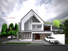 Modern designs have a certain exterior style that's easy to identify. Modern Tropic Rumah Studio 78 Arsitektur