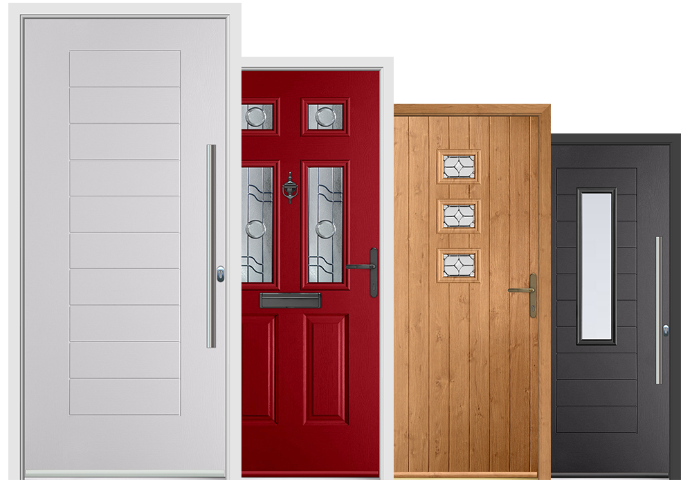 front doors with side panels