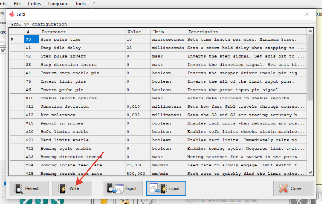 Write GRBL firmware