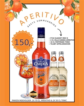 Aperitivo Cocktailpack Villa Cardea Aperitivo 70 cl & Fentimans Valencian Orange Tonicwater 2x50 cl