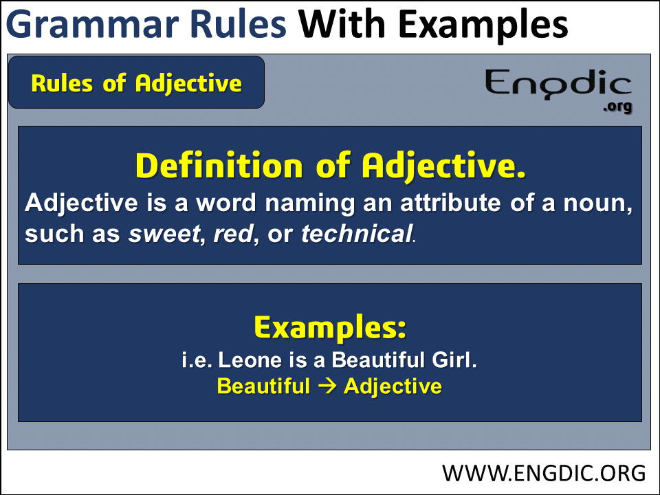 Grammar Rules English Related Adjective