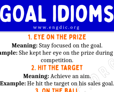 Goal Idioms (With Meaning and Examples)