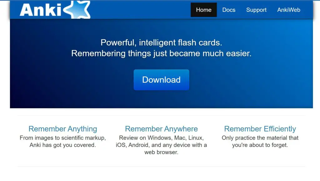 Anki Home Page