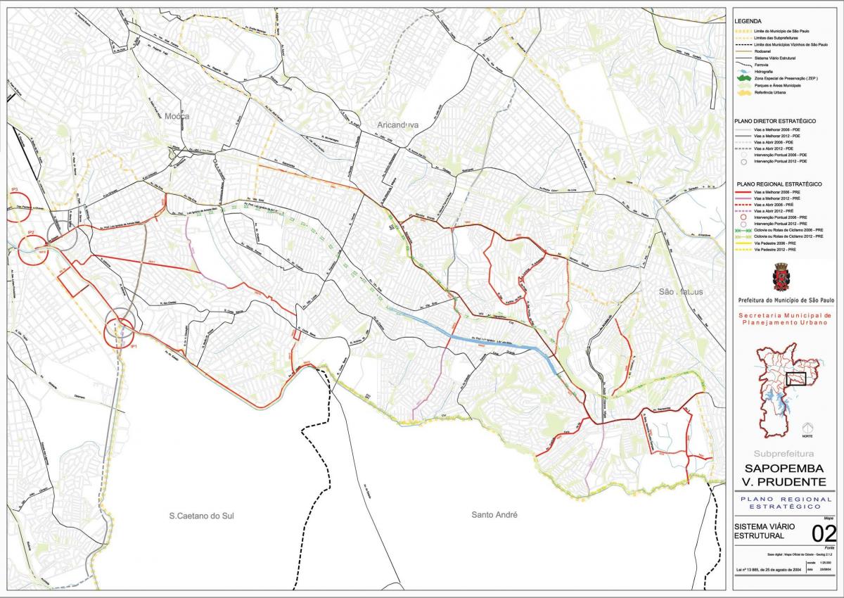 Mapa de Vila Prudente São Paulo - Carreteras