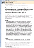 Cover page: Targeting the Genital Tract Mucosa with a Lipopeptide/Recombinant Adenovirus Prime/Boost Vaccine Induces Potent and Long-Lasting CD8<sup>+</sup> T Cell Immunity Against Herpes: Importance of Myeloid Differentiation Factor 88<sup>1</sup>