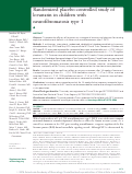 Cover page: Randomized placebo-controlled study of lovastatin in children with neurofibromatosis type 1