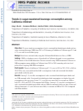 Cover page: Trends in sugar-sweetened beverage consumption among California children