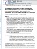 Cover page: Myeloablative Conditioning for Allogeneic Transplantation Results in Superior Disease-Free Survival for Acute Myelogenous Leukemia and Myelodysplastic Syndromes with Low/Intermediate but not High Disease Risk Index: A Center for International Blood and Marrow Transplant Research Study.