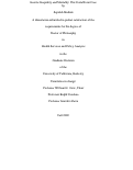 Cover page: Income Inequality and Mortality: The Costa RIcan Case