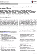 Cover page: A multi-stage genome-wide association study of uterine fibroids in African Americans