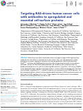 Cover page: Targeting RAS-driven human cancer cells with antibodies to upregulated and essential cell-surface proteins