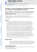 Cover page: The Effect of Concurrent Stereotactic Body Radiation and Anti-PD-1 Therapy for Recurrent Metastatic Sarcoma.