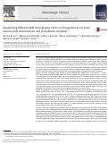 Cover page: Quantifying diffusion MRI tractography of the corticospinal tract in brain tumors with deterministic and probabilistic methods