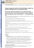 Cover page: Telomere Length and the Risk of Atrial Fibrillation