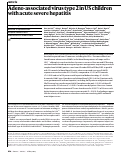 Cover page: Adeno-associated virus type 2 in US children with acute severe hepatitis