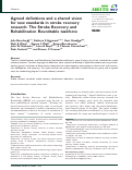 Cover page: Agreed definitions and a shared vision for new standards in stroke recovery research: The Stroke Recovery and Rehabilitation Roundtable taskforce